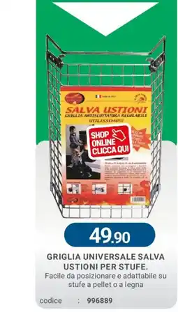 Cfadda Griglia universale salva ustioni per stufe offerta