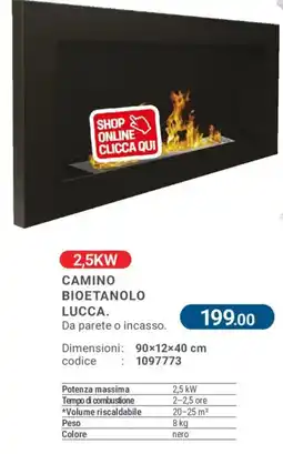 Cfadda Camino bioetanolo Lucca offerta