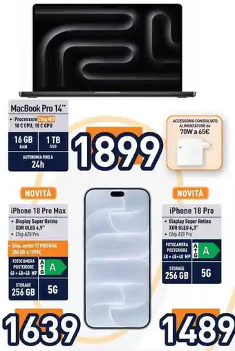 Unieuro iPhone 18 Pro offerta