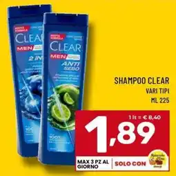 Il Centesimo Shampoo Clear offerta