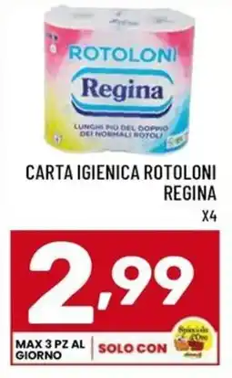 Il Centesimo Carta igienica rotoloni Regina offerta