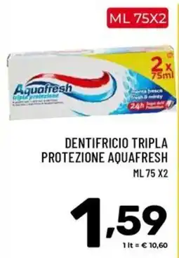 Il Centesimo Dentifricio tripla protezione aquafresh offerta