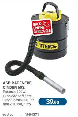 Cfadda Aspiracenere Cinder 603 offerta