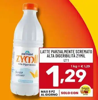 Latte parzialmente scremato alta digeribilità Zymil