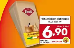 Il Centesimo Formaggio duro Gran Biraghi offerta