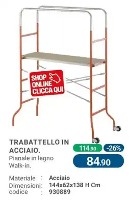 Cfadda Trabattello in acciaio offerta