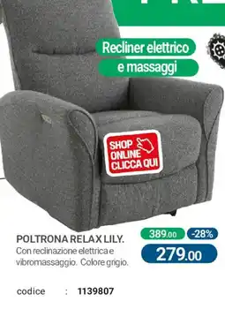 Cfadda Poltrona relax Lily offerta