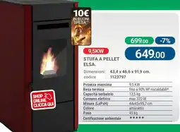 Cfadda Stufa a pellet Elsa offerta