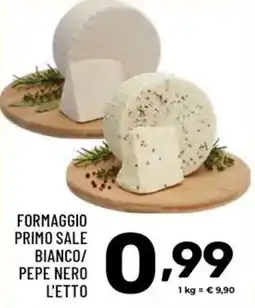 Il Centesimo Formaggio Primo Sale Bianco/Pepe Nero offerta