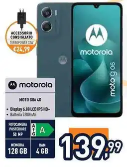 Unieuro motorola moto g06 4g offerta