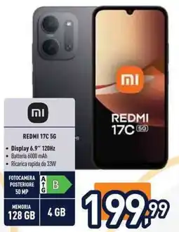 Unieuro Redmi 17C 5G offerta