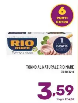 Il Centesimo Tonno al Naturale Rio Mare offerta
