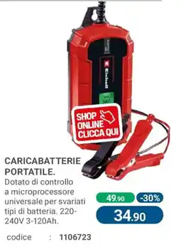 Cfadda Caricabatterie portatile Einhell offerta
