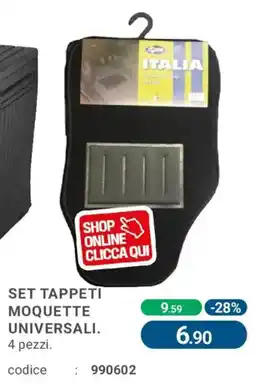 Cfadda Set tappeti moquette universali offerta