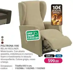 Cfadda Poltrona Viki Relax Recliner offerta