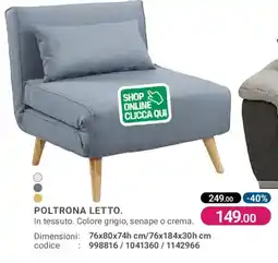 Cfadda Poltrona letto offerta