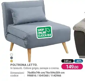 Poltrona letto