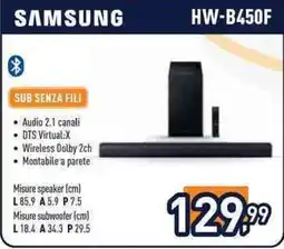 Unieuro Samsung sub senza fili offerta