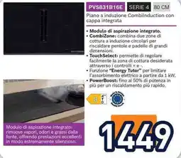 Unieuro Piano a induzione CombiInduction con cappa integrata offerta