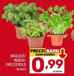 Il Centesimo Basilico/Menta/Prezzemolo in vaso offerta
