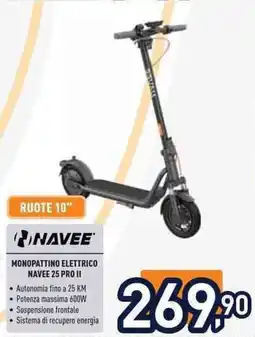 Unieuro Monopattino elettrico Navee 25 Pro II offerta