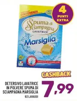 Il Centesimo Detersivo lavatrice in polvere spuma di sciampagna Marsiglia offerta