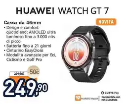 Unieuro Huawei Watch GT 7 offerta