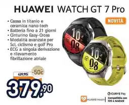Unieuro Huawei Watch GT 7 Pro offerta
