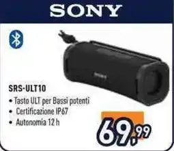 Unieuro Sony SRS-ULT10 offerta