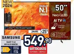 Unieuro Samsung Smart TV 4K Neo QLED 500N70H offerta