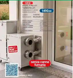 Cfadda Stufa a pellet turbopellet offerta