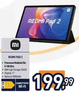 Unieuro Redmi Pad 2 offerta
