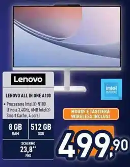Unieuro Lenovo All in One A100 offerta