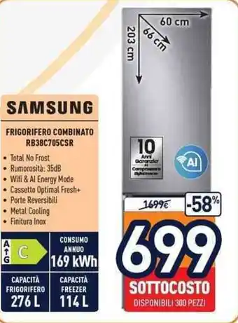 Samsung frigorifero combinato