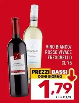 Il Centesimo Vino bianco/rosso vivace Freschello offerta
