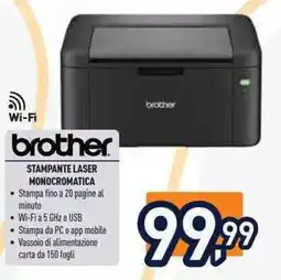 Unieuro Stampante laser monocromatica Brother offerta