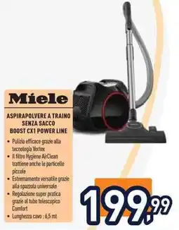 Unieuro Miele Aspirapolvere a traino senza sacco Boost CX1 Power Line offerta