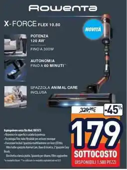 Unieuro Rowenta X-FORCE FLEX 10.80 offerta
