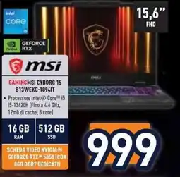 Unieuro MSI Cyborg 15 offerta