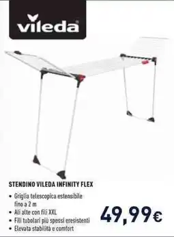 Unieuro Stendino Vileda Infinity Flex offerta