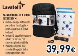 Unieuro Lavatelli Zaino bagaglio a mano offerta