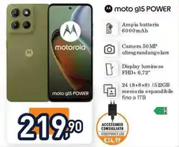 Unieuro moto g15 POWER offerta