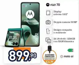 Unieuro Motorola razr 70 offerta