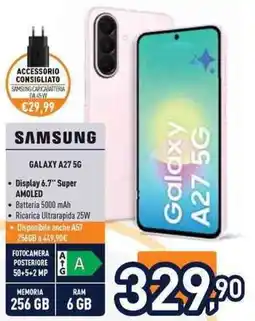 Unieuro Samsung Galaxy A27 5G offerta