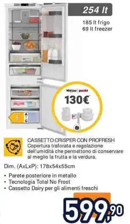 Unieuro Whirlpool frigorifero offerta