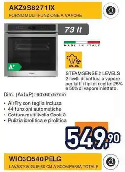 Unieuro Forno multifunzione a vapore offerta