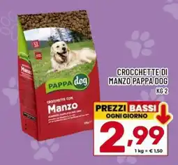 Il Centesimo Crocchette con Manzo Pappa Dog offerta