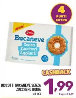 Il Centesimo Biscotti Bucaneve senza zucchero Doria offerta