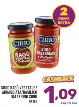 Il Centesimo Sugo ragù vegetale datterino cirio offerta