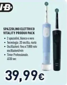 Unieuro Spazzolino elettrico Vitality offerta